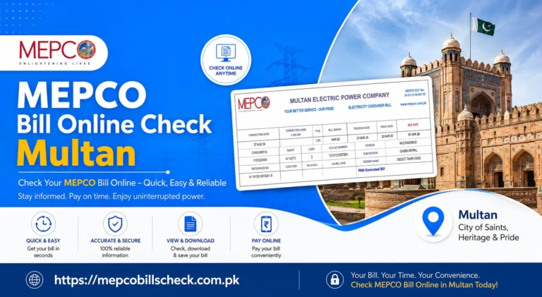 MEPCO Bill Online Check Multan